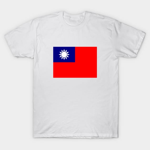 Taiwan R.O.C. (Republic of China) flag T-Shirt by bluealan